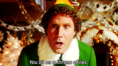 Elf GIF Liar / From TheSirensTale.com